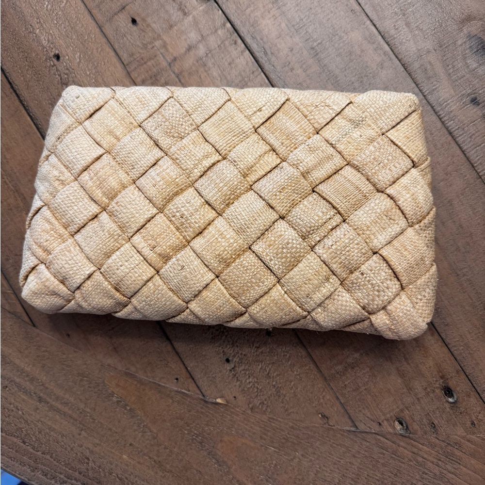 Loeffler Randall Aviva 2023 Natural Woven Clutch